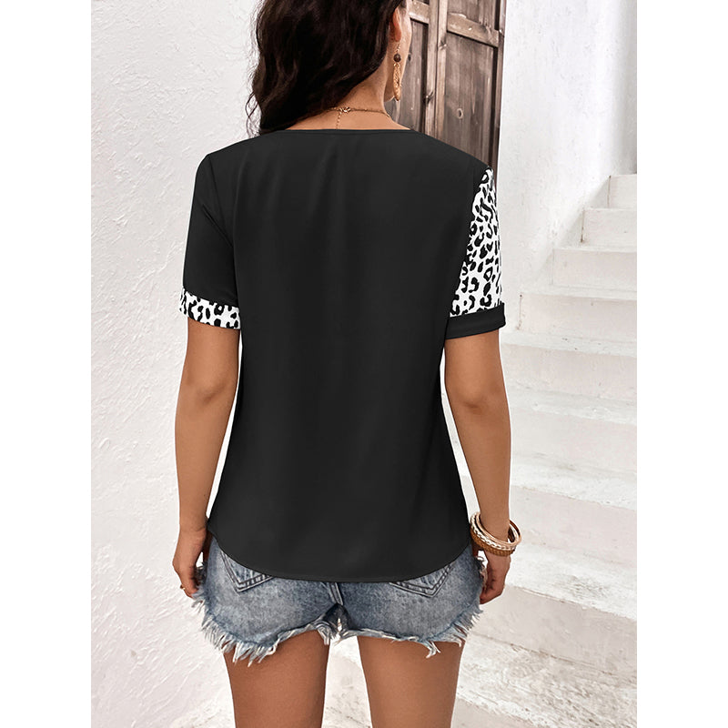 Black & White Animal Printed Monochrome Top