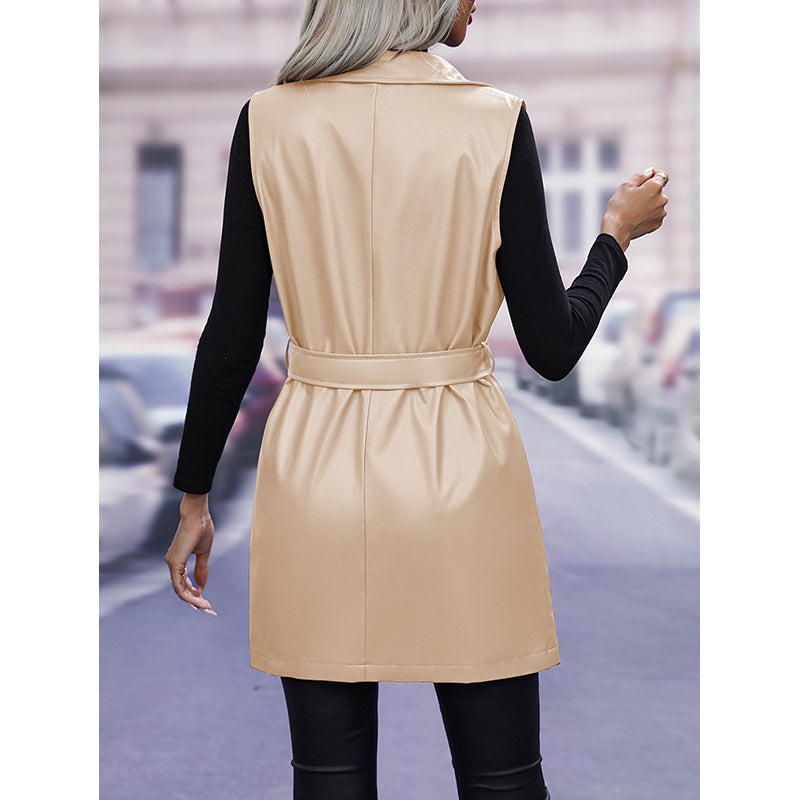 Beige Longline Tailored Jacket