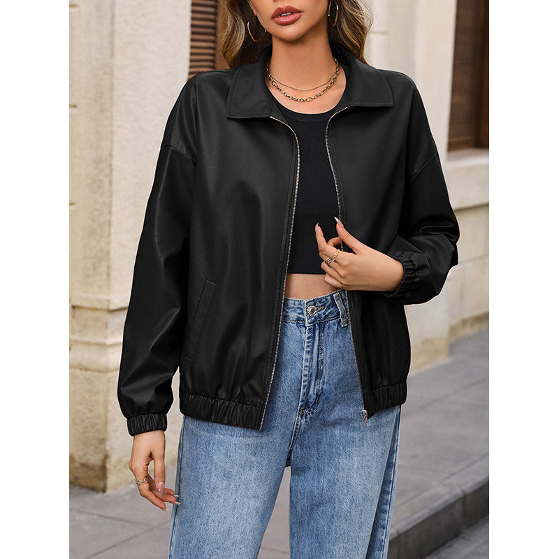 Black Windcheater Bomber Jacket