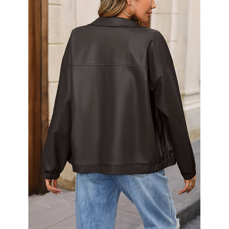 Coffee Brown Windcheater Bomber Jacket