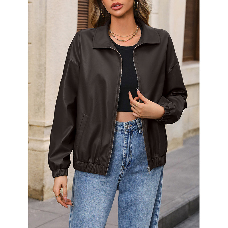 Coffee Brown Windcheater Bomber Jacket