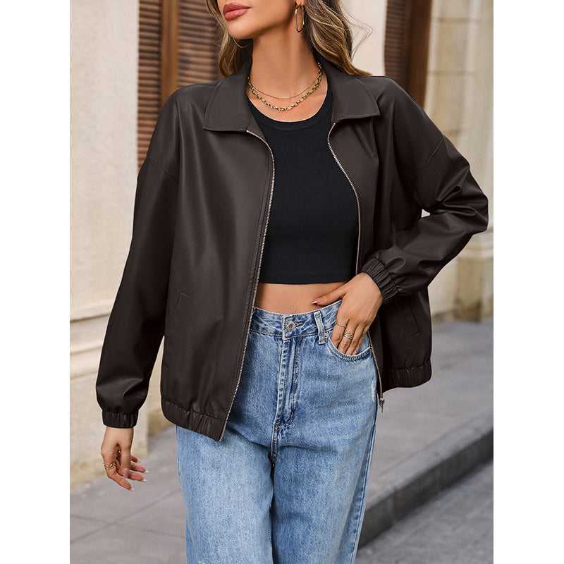 Coffee Brown Windcheater Bomber Jacket