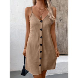 Shoulder Straps A-Line Dress