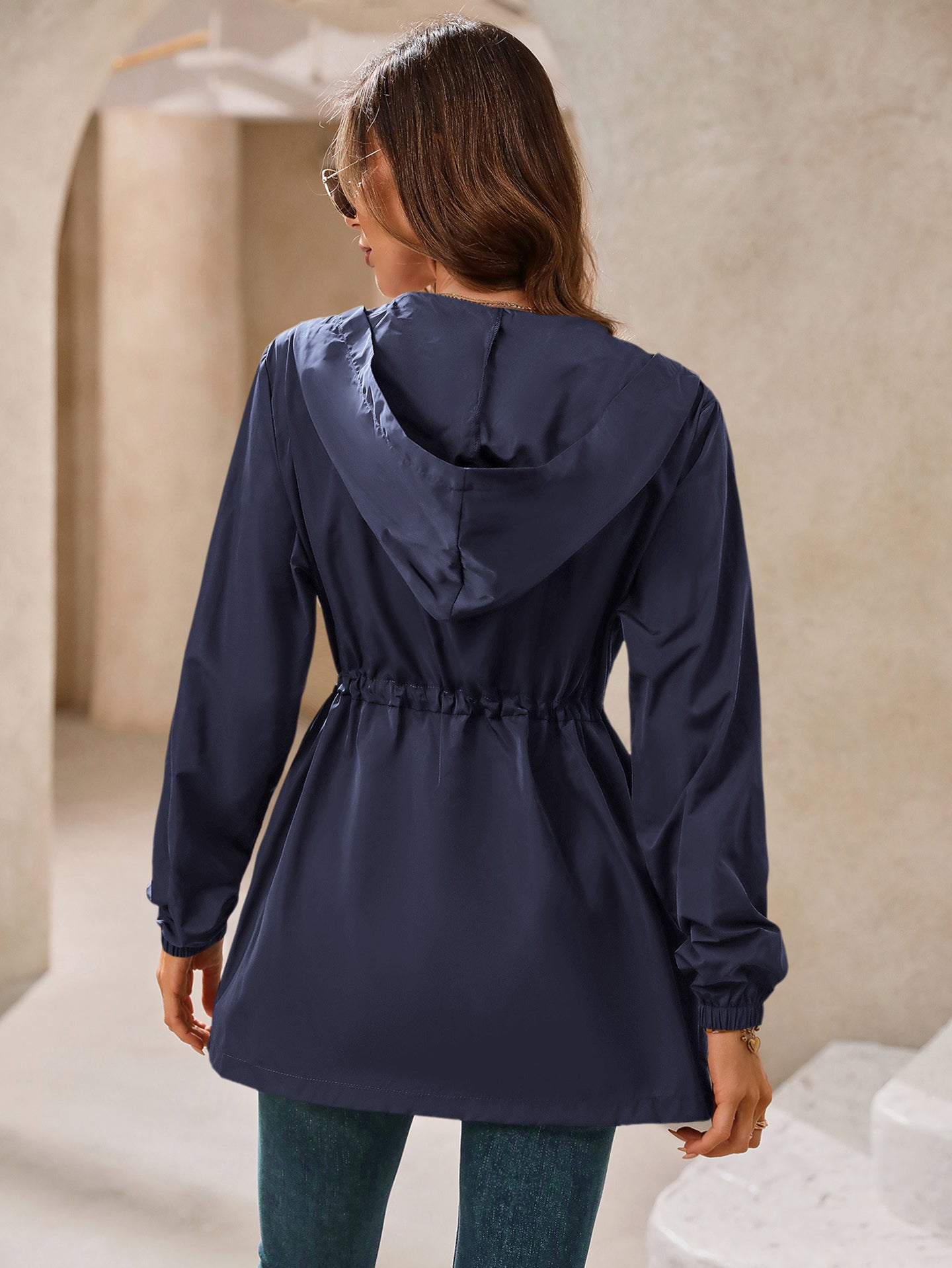 Hooded Longline Tailored Jacket