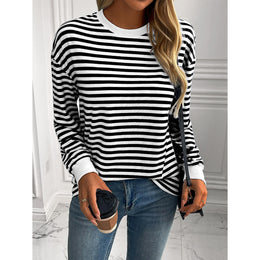 Women Horizontal Stripes Top