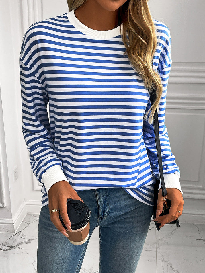 Women Horizontal Stripes Top