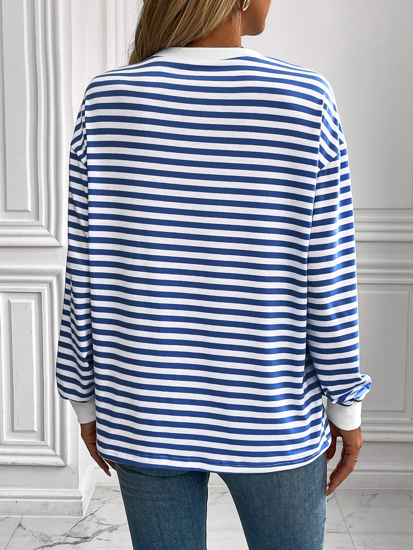 Women Horizontal Stripes Top