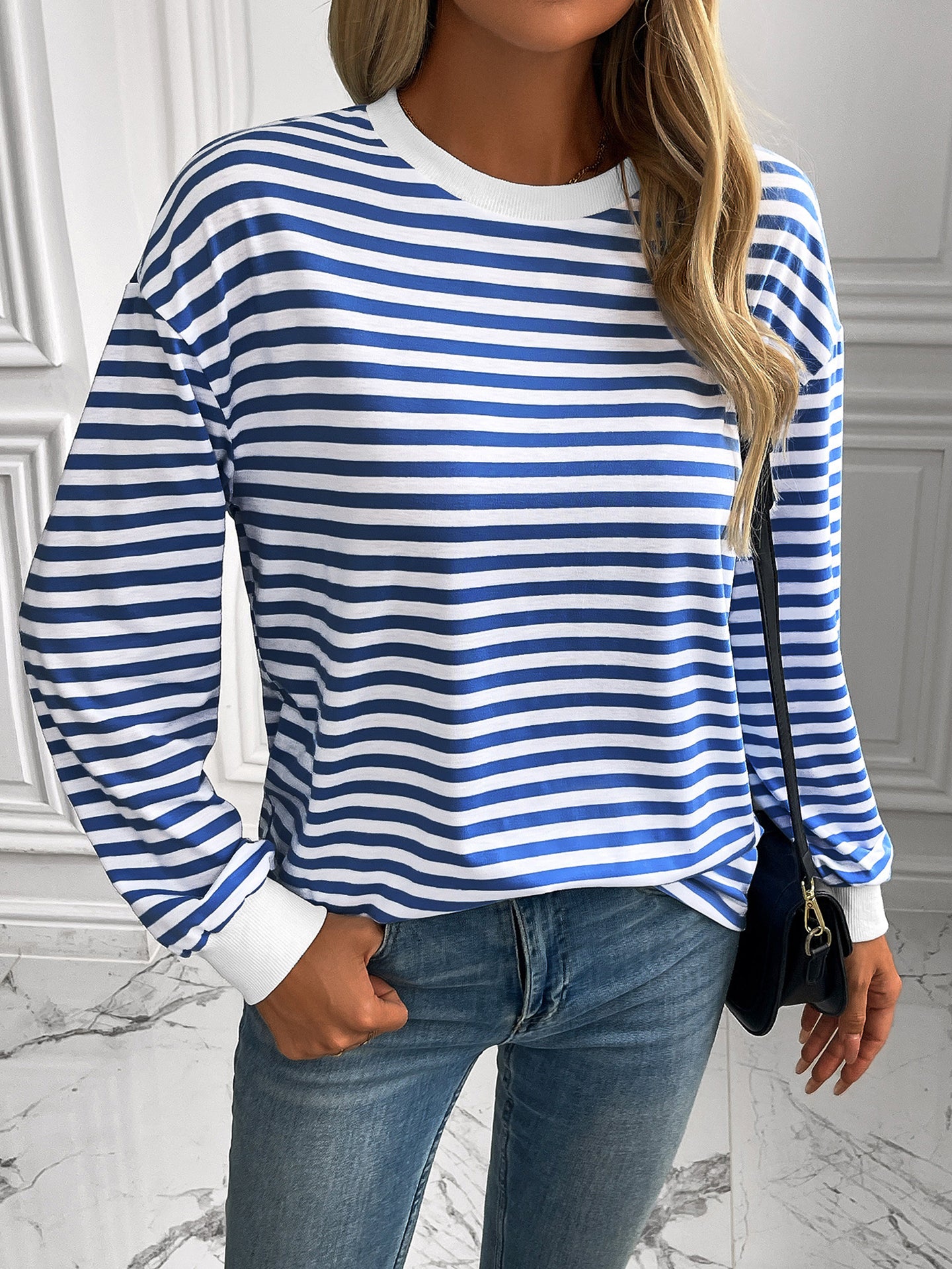 Women Horizontal Stripes Top
