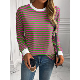 Women Horizontal Stripes Top
