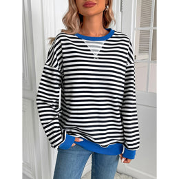 Women Horizontal Stripes Striped Regular Top
