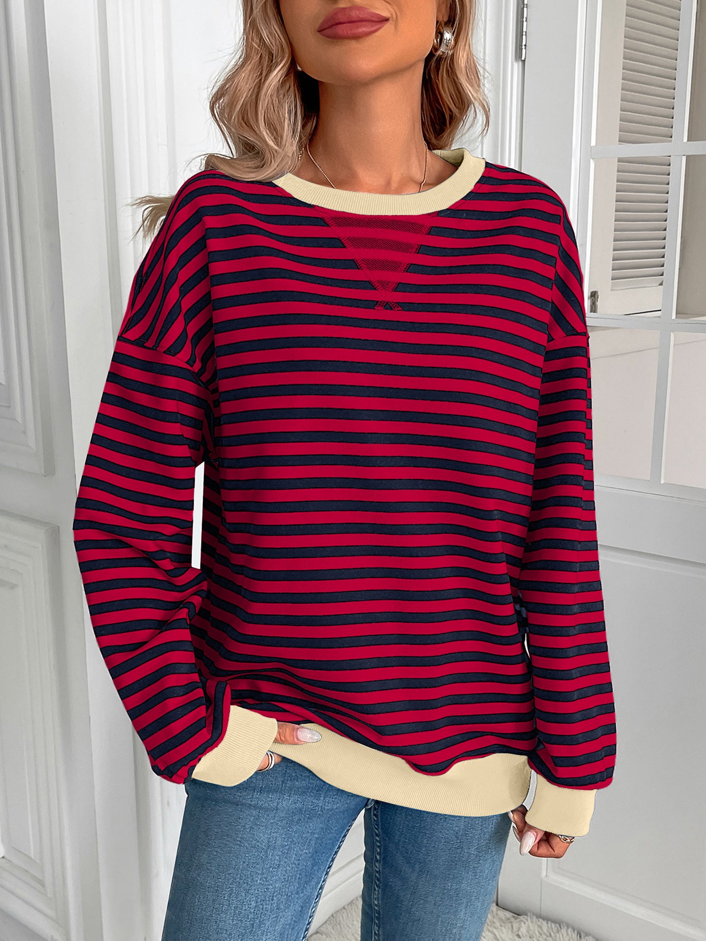 Women Striped Sweaters