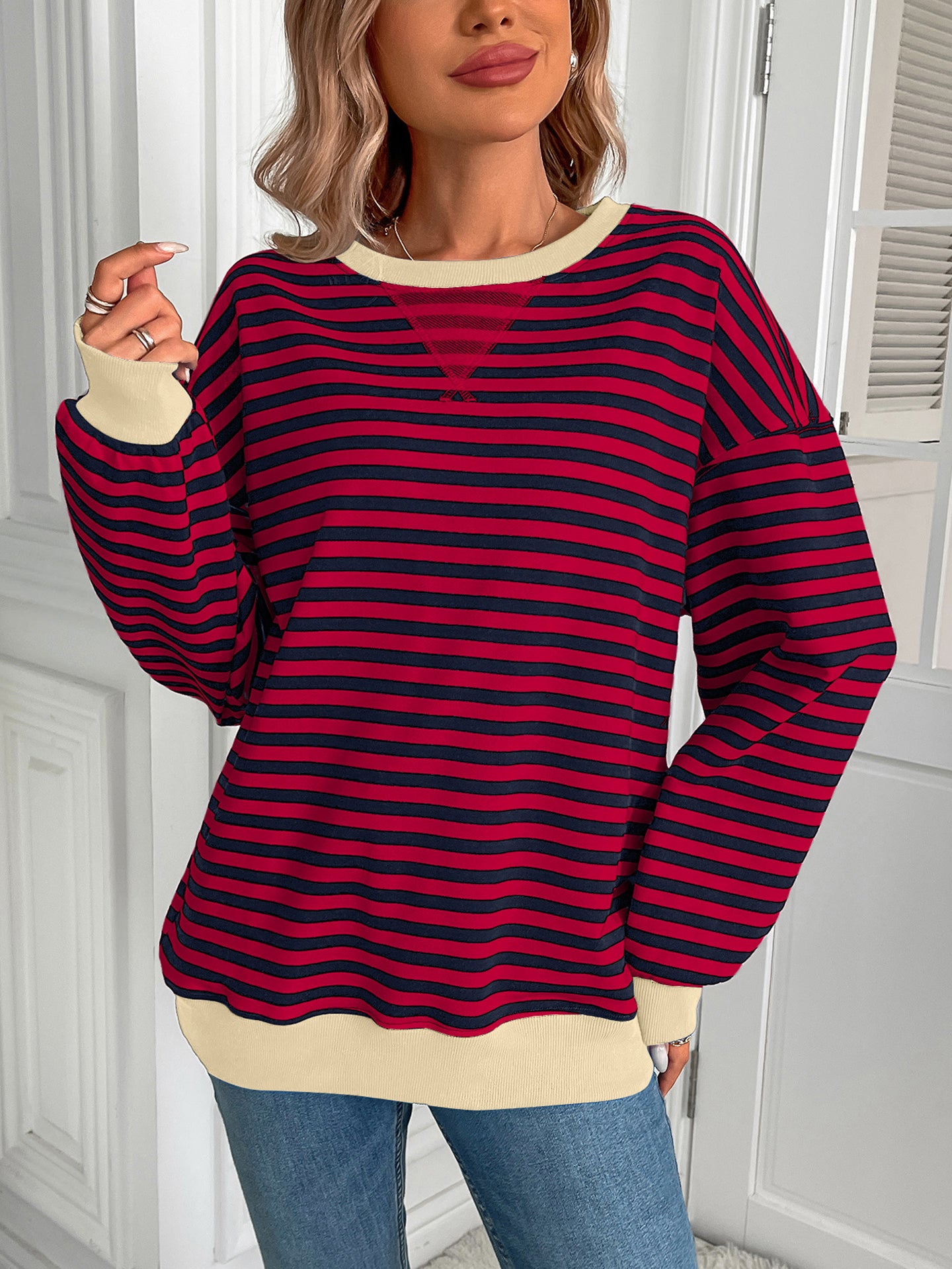Women Striped Sweaters