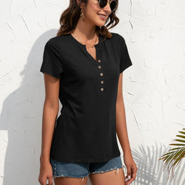 Women Black Solid Top