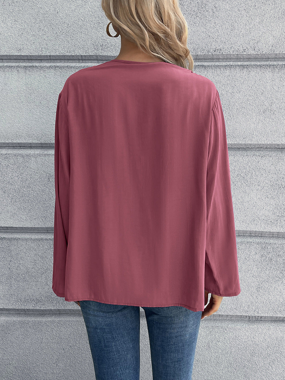 Women Pink Blouson Top