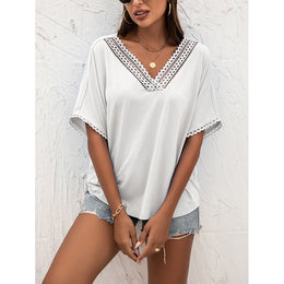 V-Neck Extended Sleeves Top