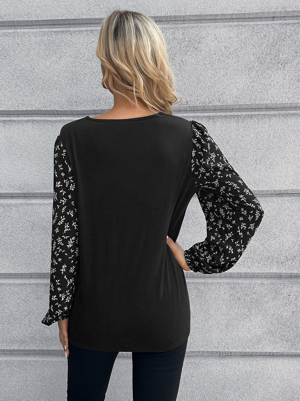 Women Black & White Top