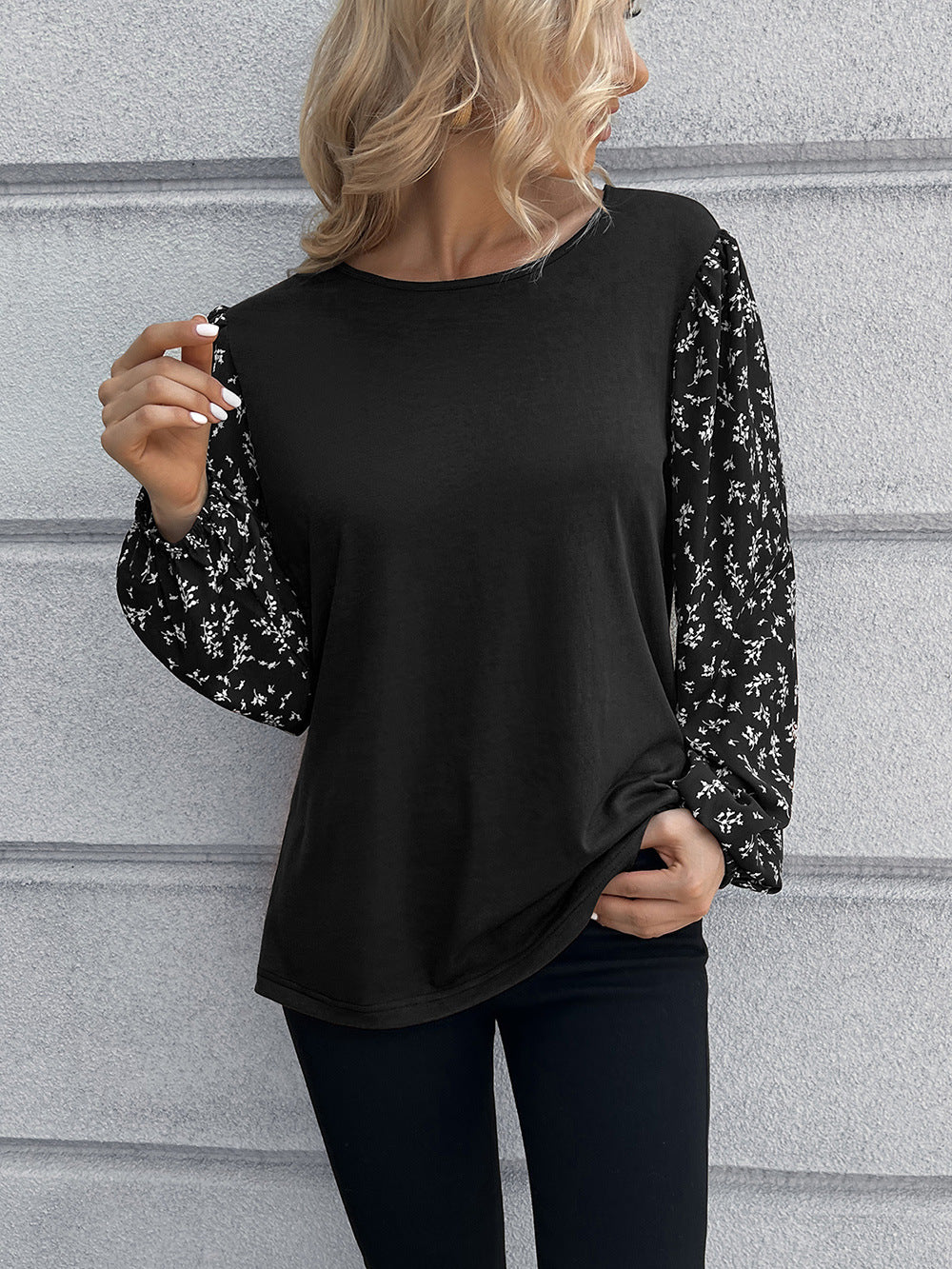Women Black & White Top