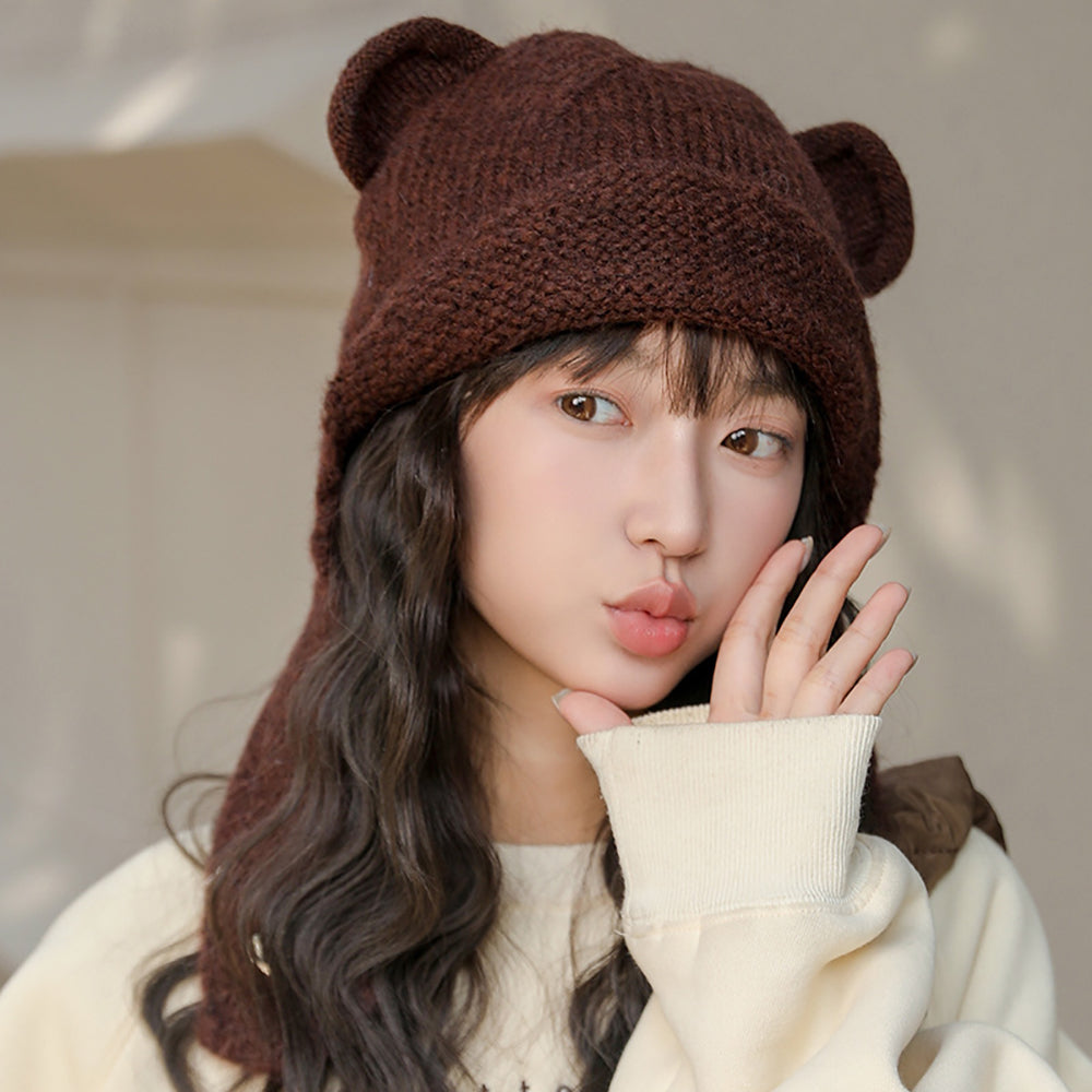 Women Self Design Beanie