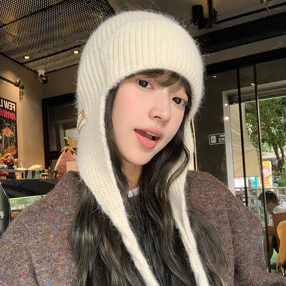 Women Self Design Beanie