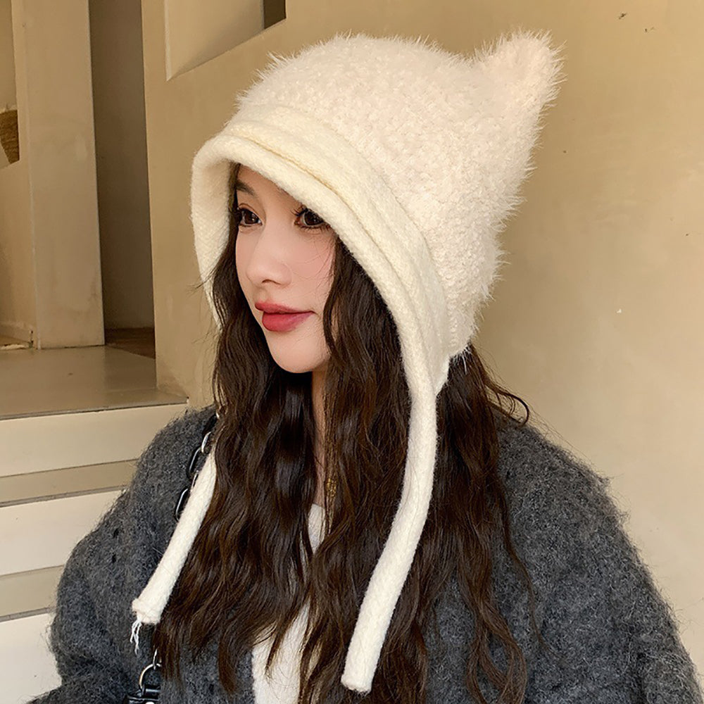 Women Self Design Beanie