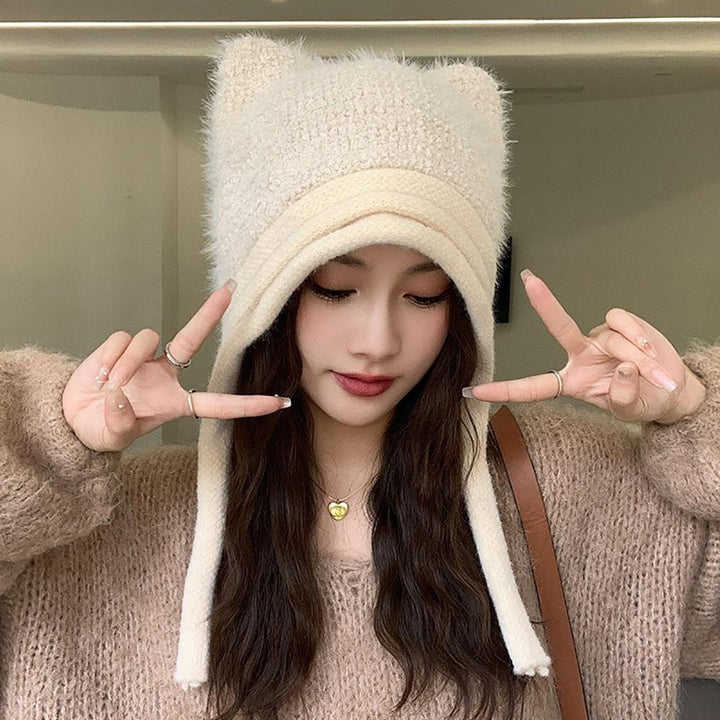 Women Self Design Beanie Cap