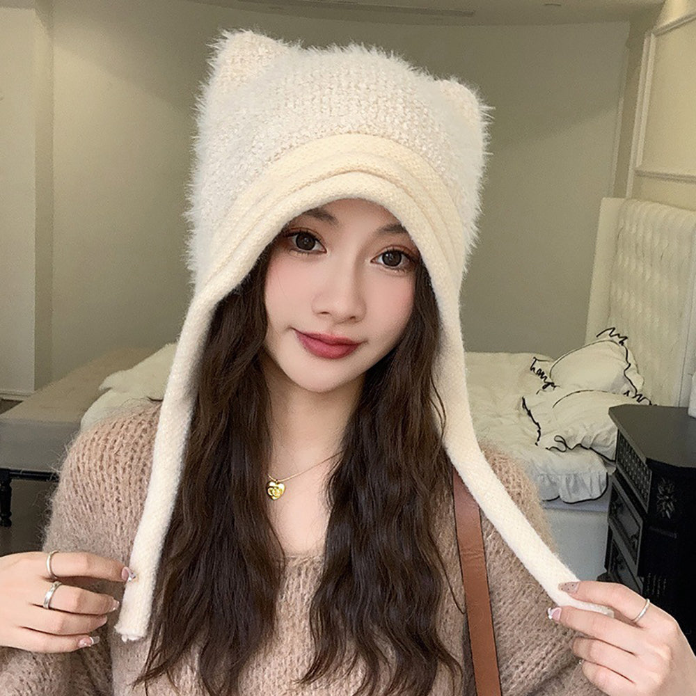 Women Self Design Beanie Cap