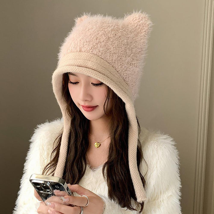 Women Self Design Beanie