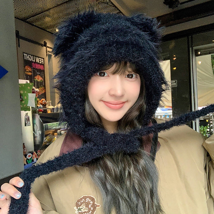 Women Self Design Beanie Cap