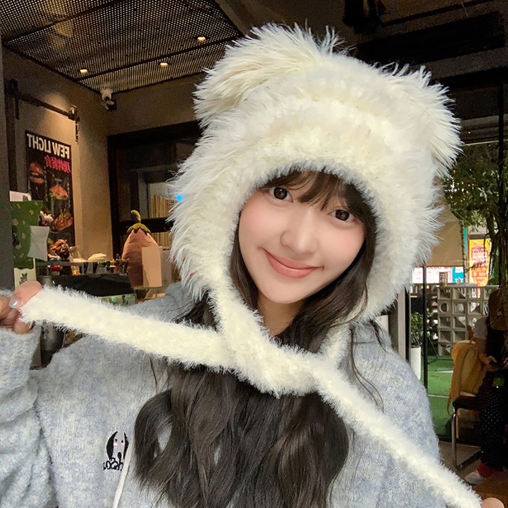 Women Self Design Beanie