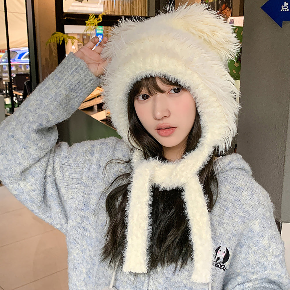 Women Self Design Beanie