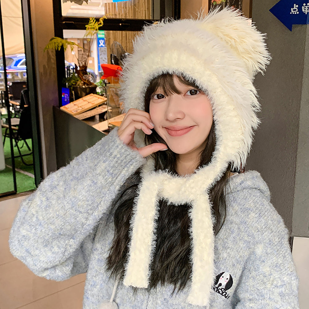 Women Self Design Beanie