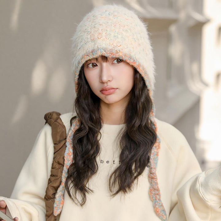 Women Self Design Beanie
