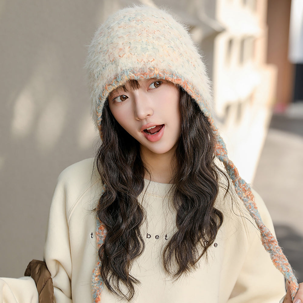 Women Self Design Beanie