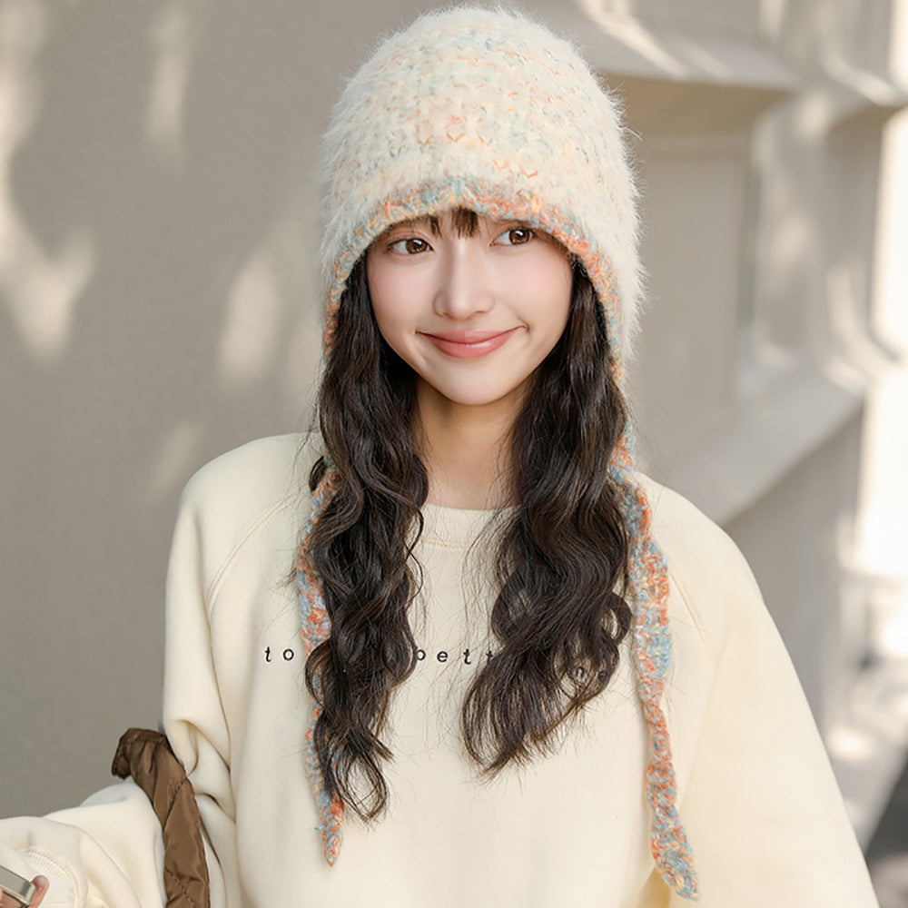 Women Self Design Beanie