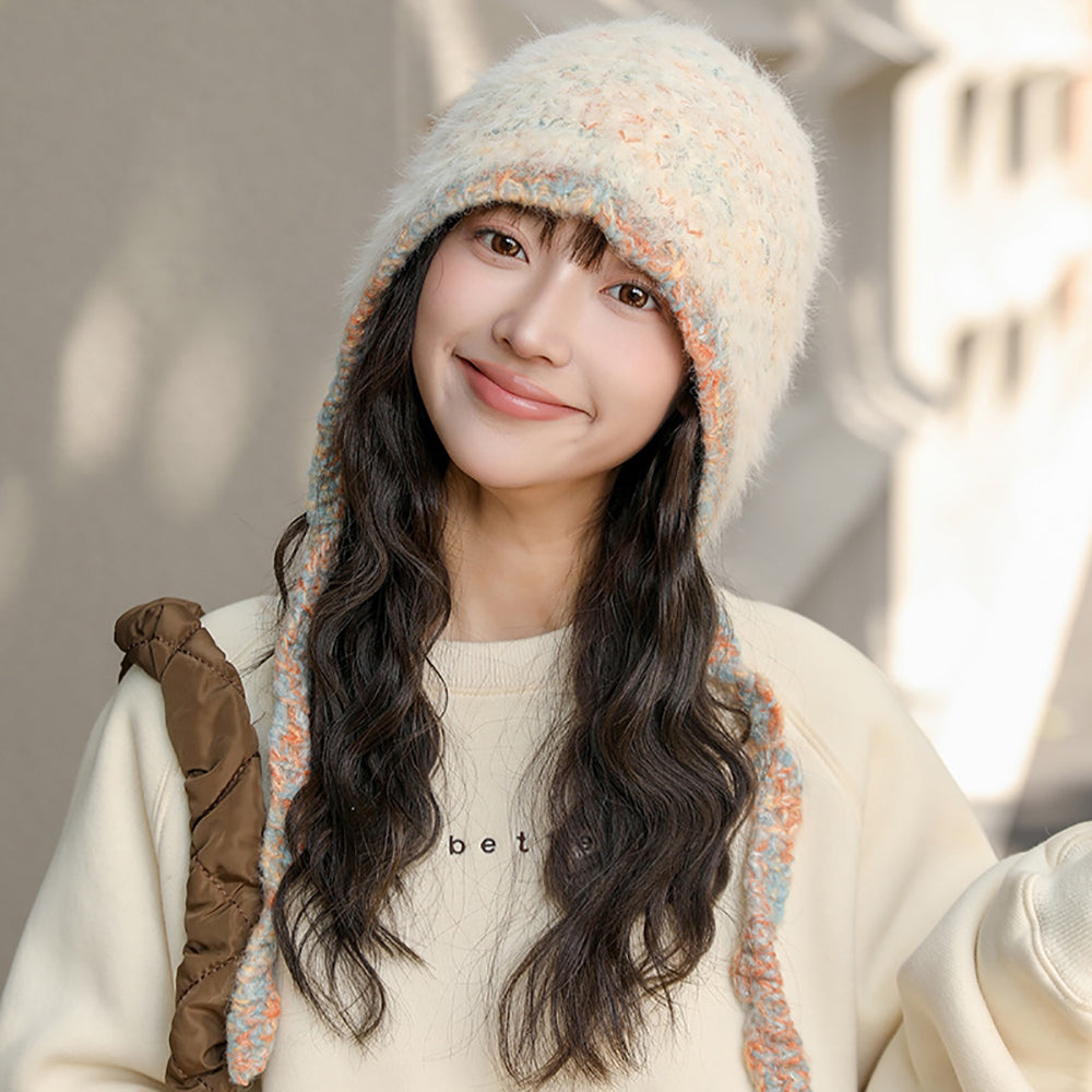 Women Self Design Beanie