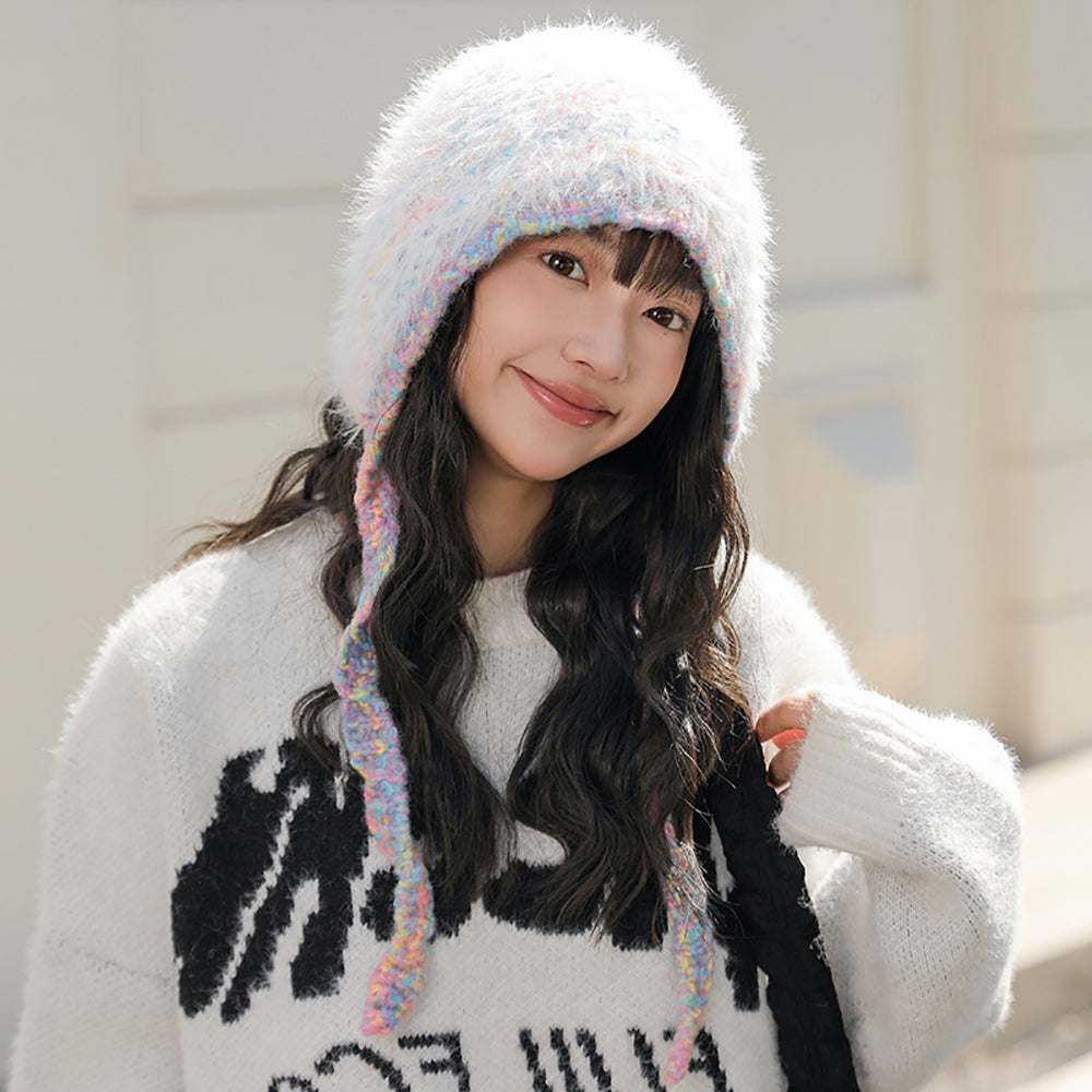Women Self Design Beanie