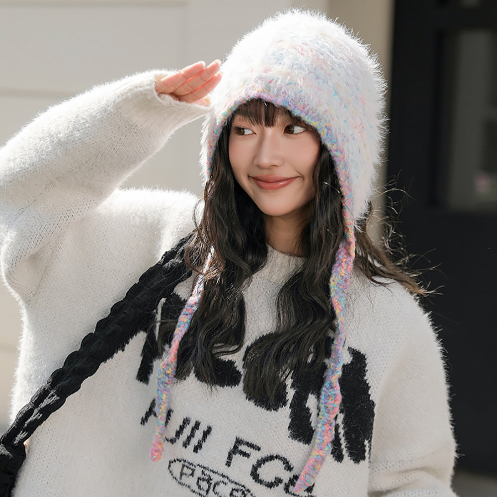 Women Self Design Beanie