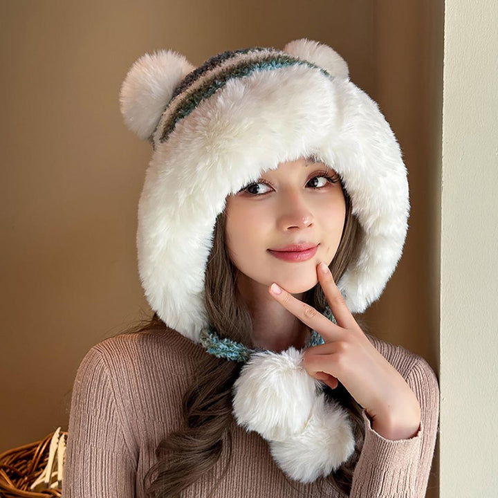 Women Colourblocked Beanie Caps