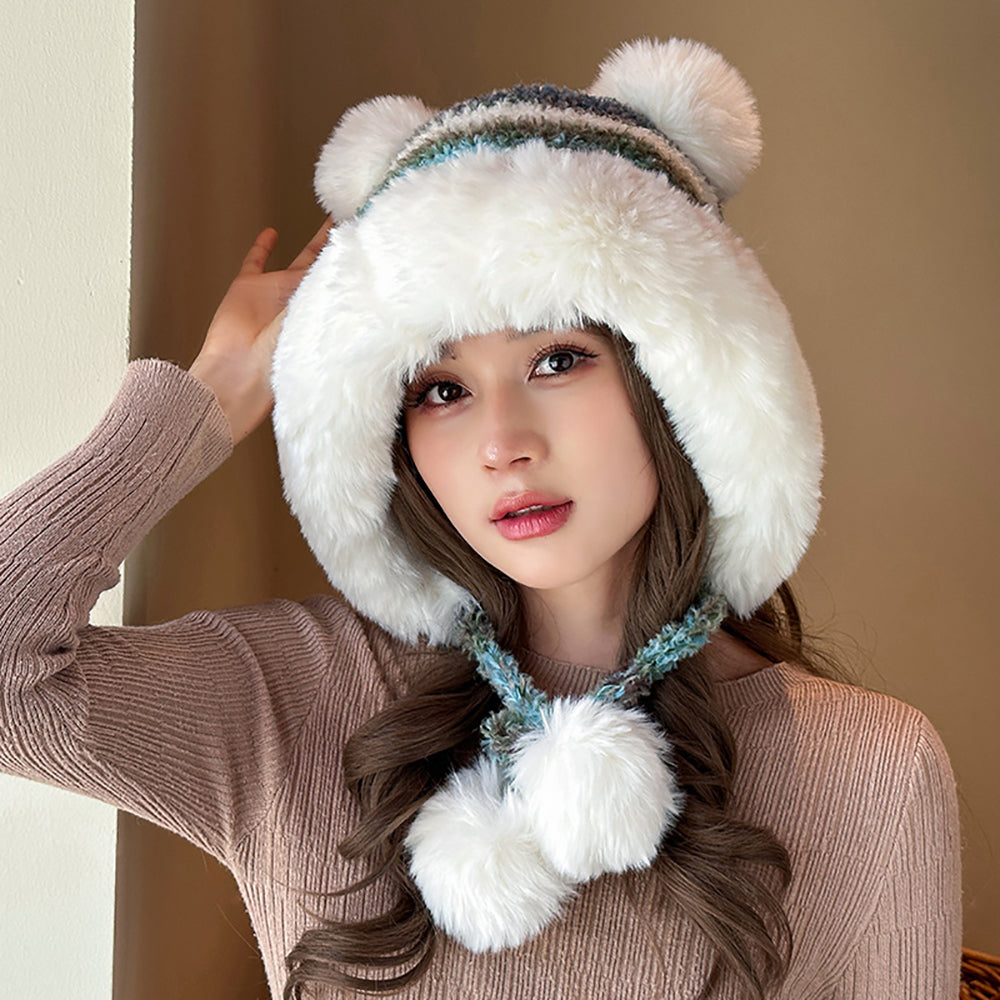 Women Colourblocked Beanie Caps