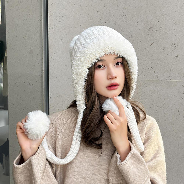 Women Self Design Beanie