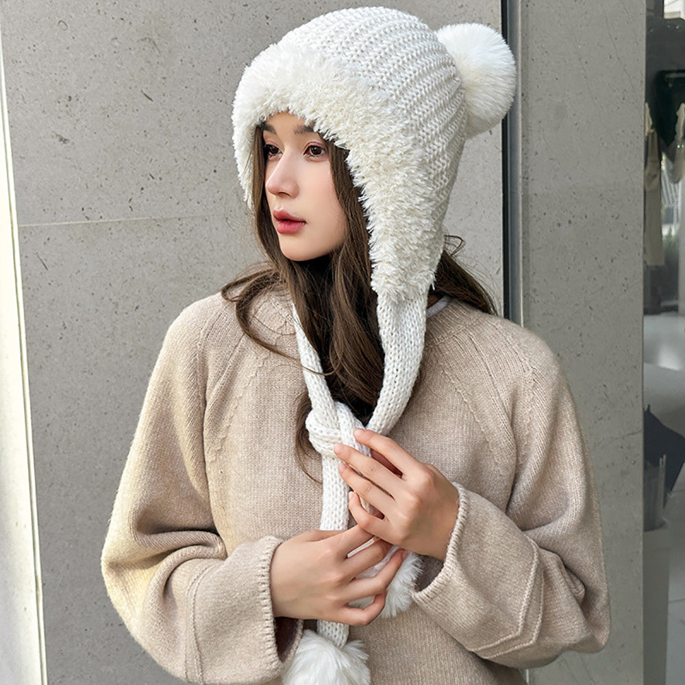 Women Self Design Beanie