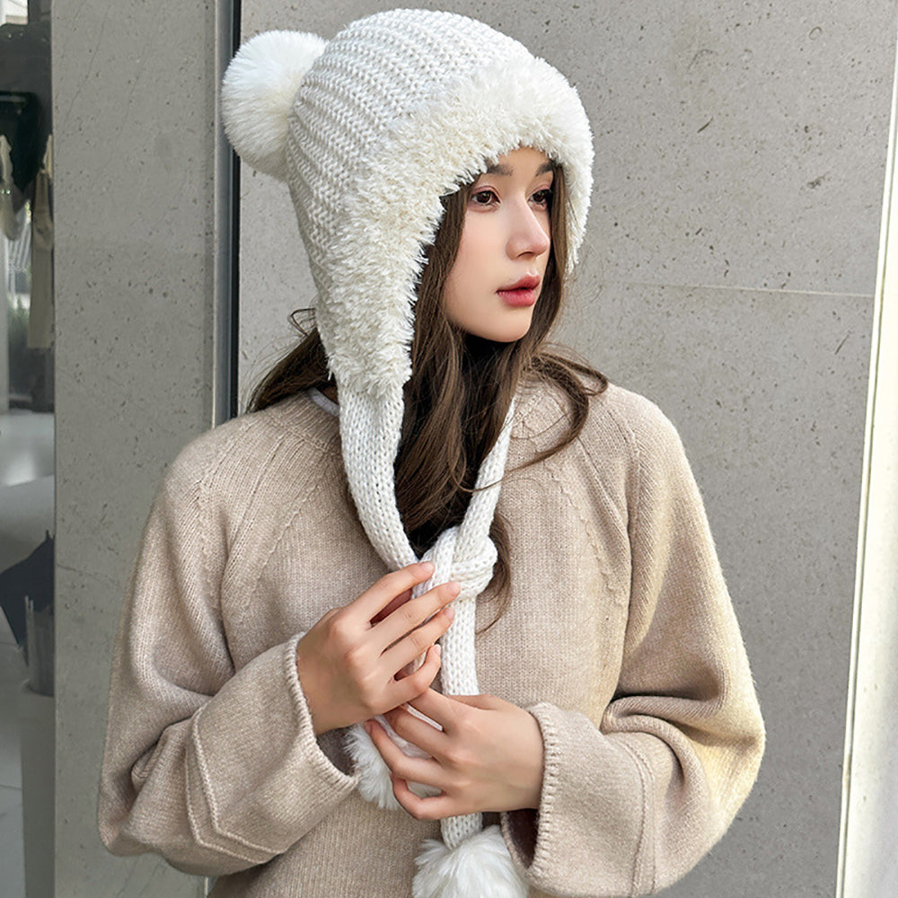 Women Self Design Beanie