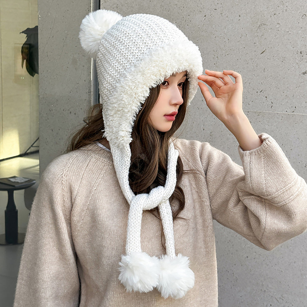 Women Self Design Beanie