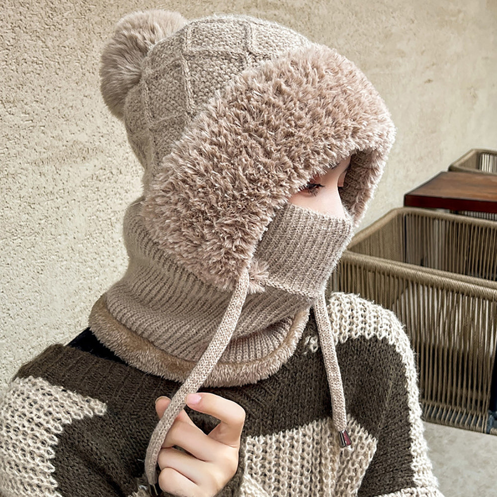 Women Self Design Beanie