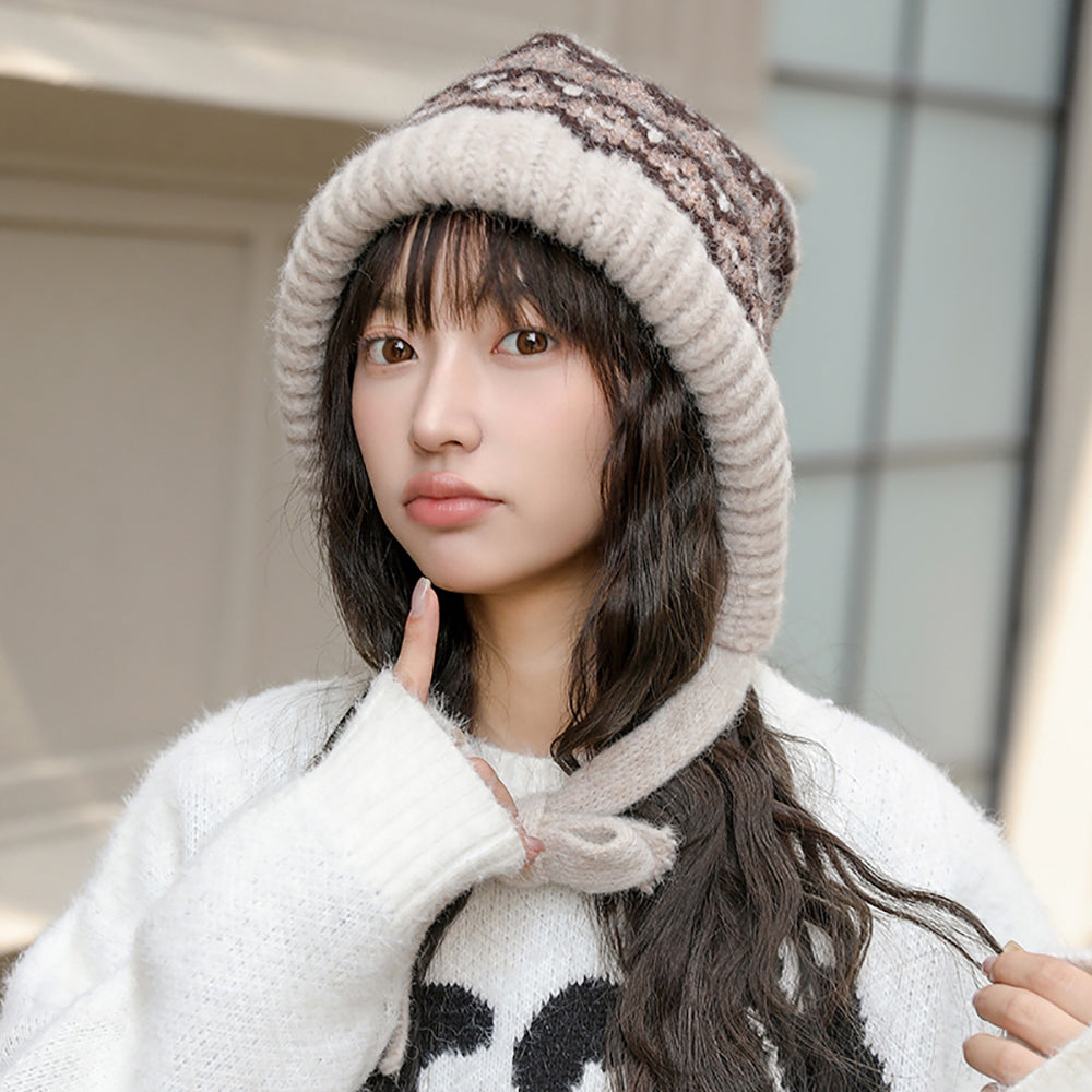 Women Self Design Beanie