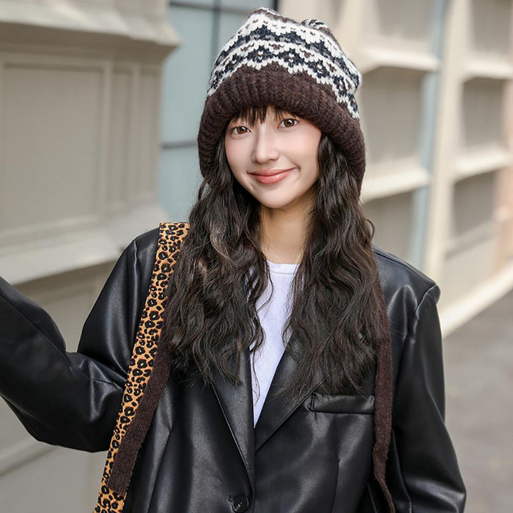 Women Self Design Beanie
