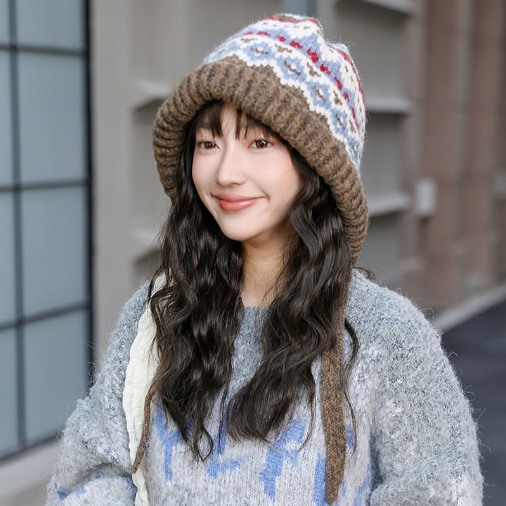 Women Printed Beanie Caps