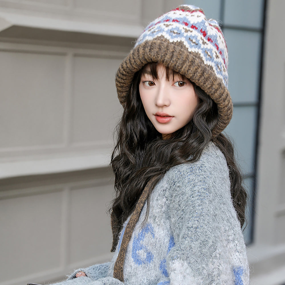Women Printed Beanie Caps