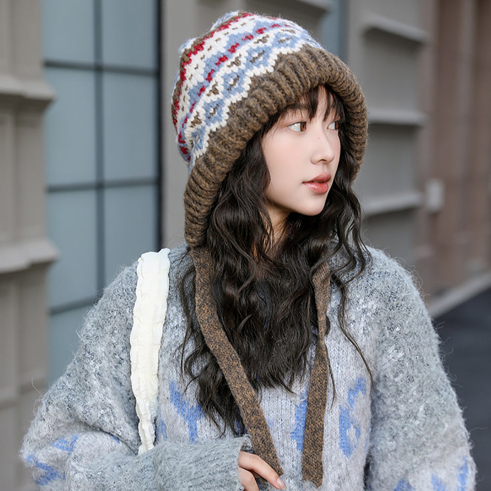 Women Printed Beanie Caps