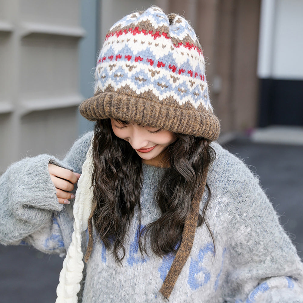 Women Printed Beanie Caps